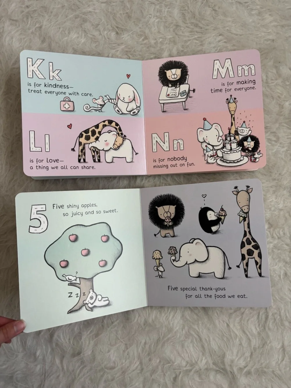 ABC's of Kindness & 123's of Thankfulness Baby Board Book Set